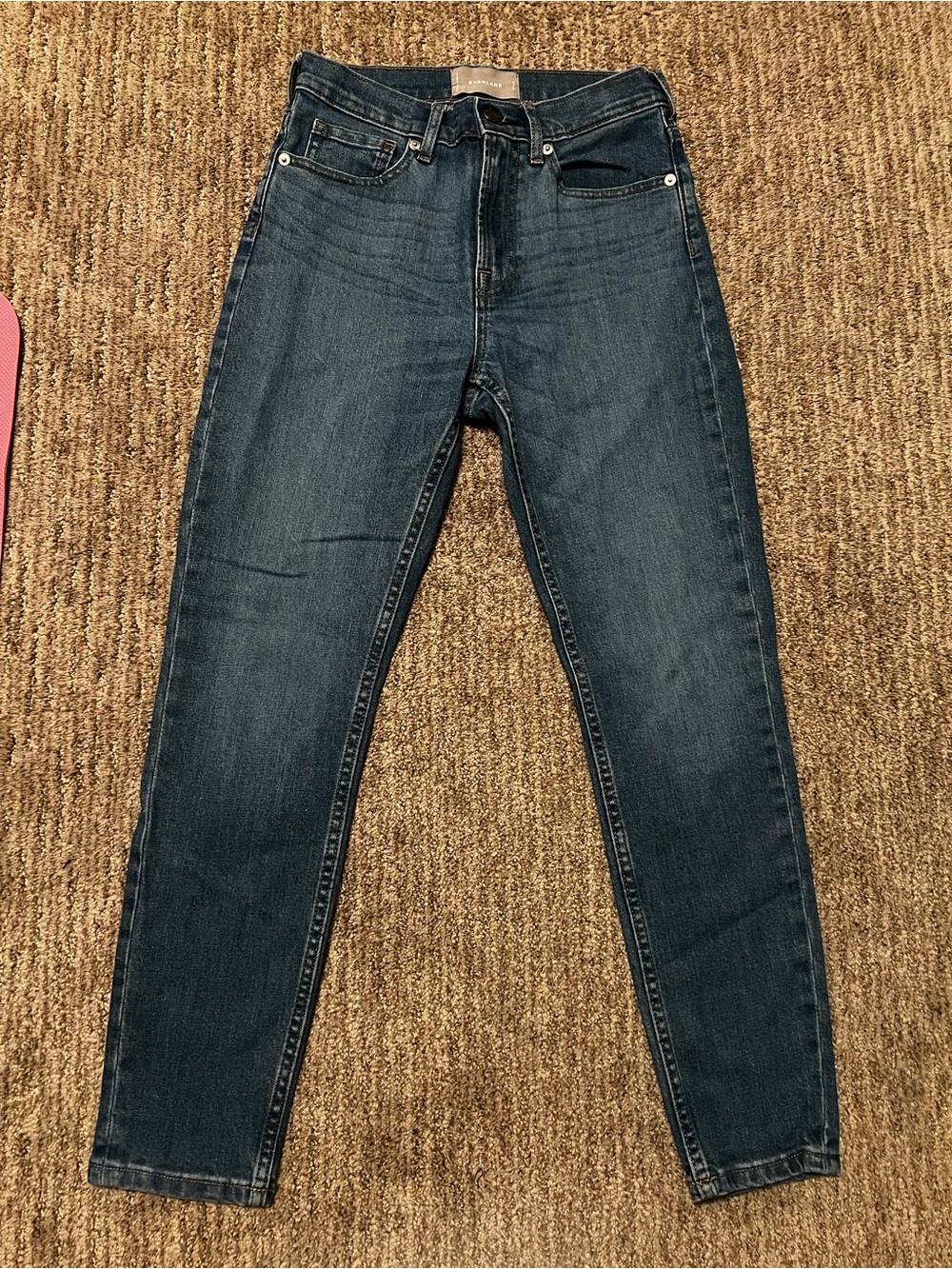Everlane Dark Indigo Skinny High-Rise Jeans